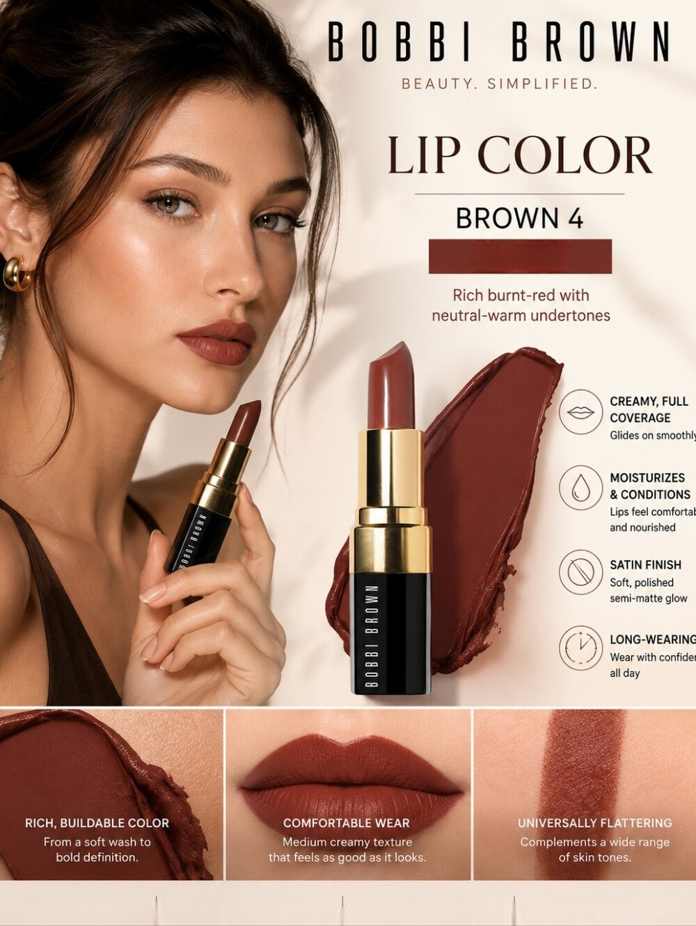 Bobbi Brown Lip Color Brown 4